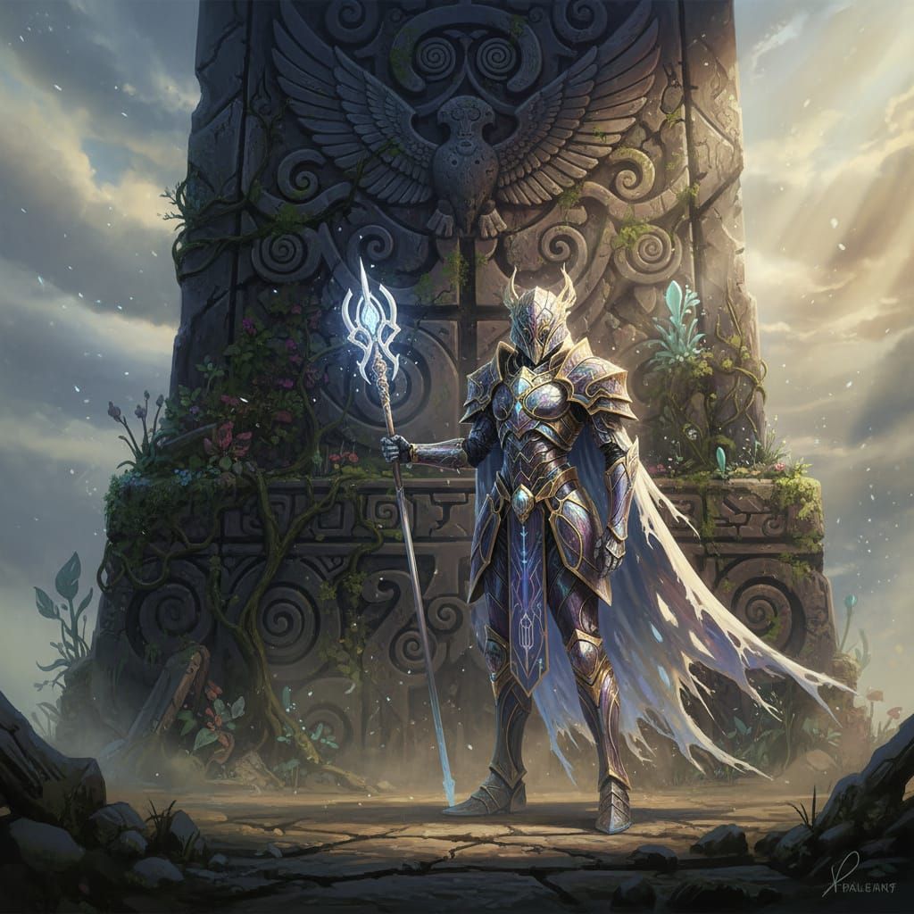 Guardian of Light at Ancient Monument: Hyperreal