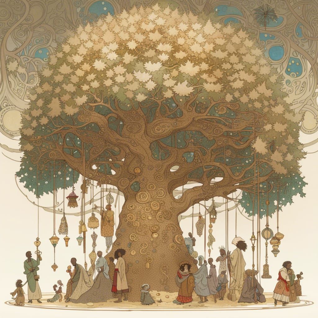 Studio Ghibli African Christmas Tree