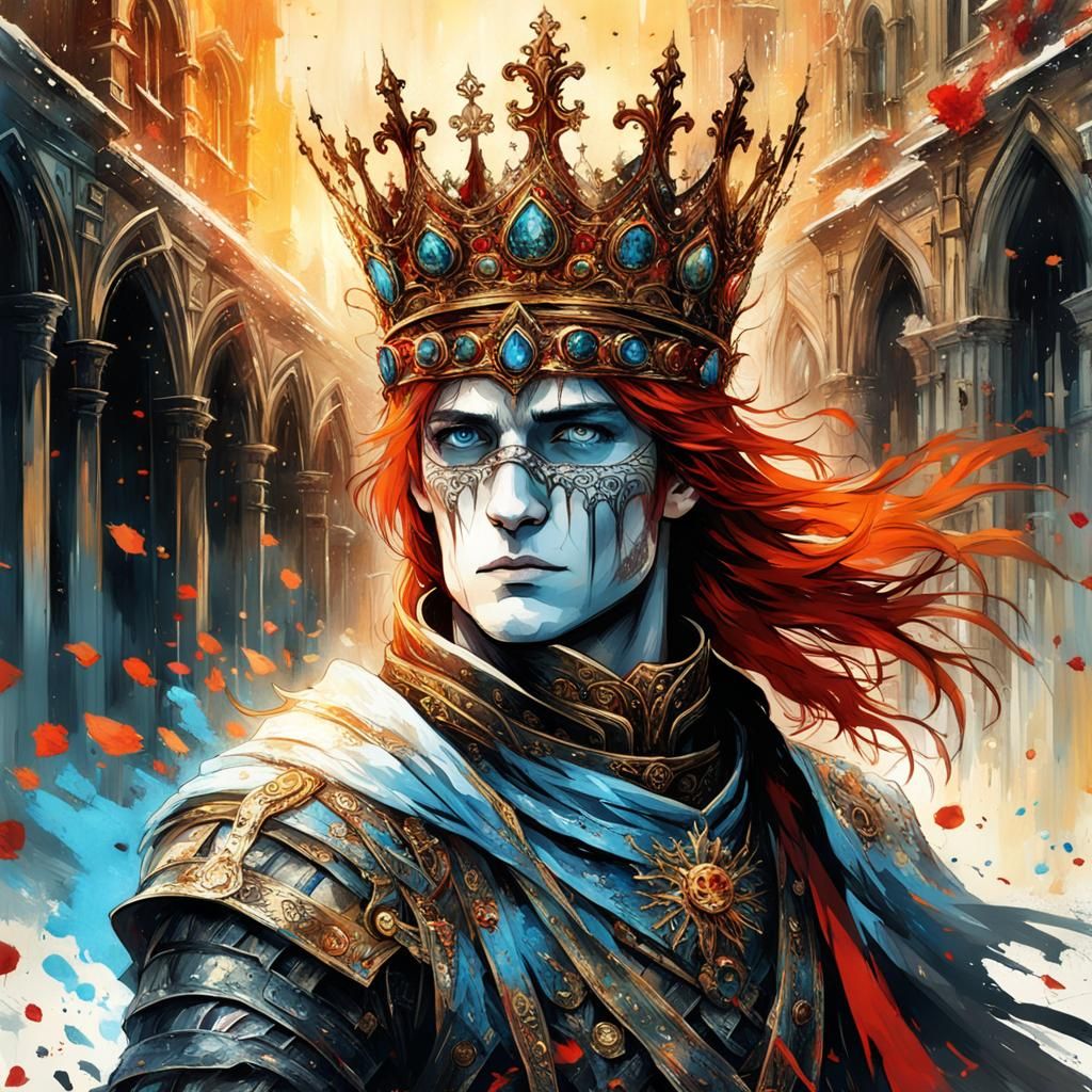 Gothic Prince Charming in Dark Fantasy Style