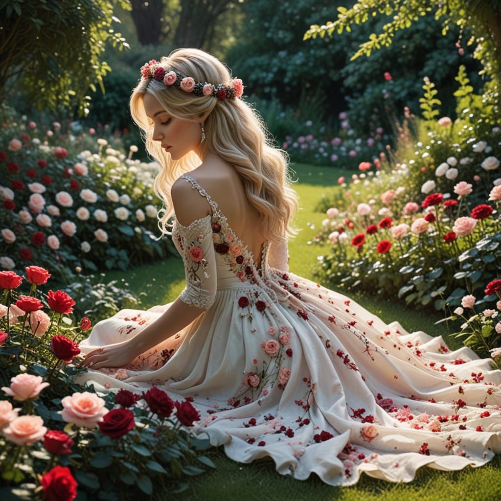 Ethereal Beauty in a Fantastical Garden