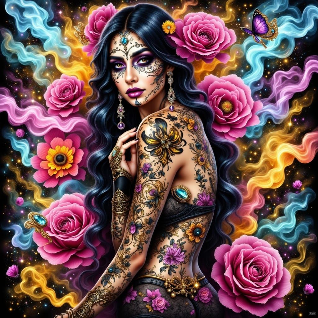 Graffiti Mural Comes to Life with Chicana Artistry