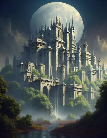 Dark Fantasy Knight in Black Armor Concept Art