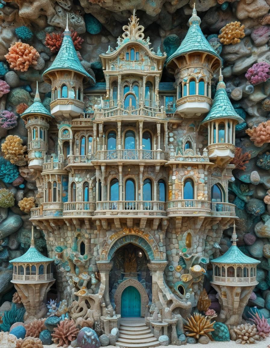 Underwater Pearl Palace and Coral Castle