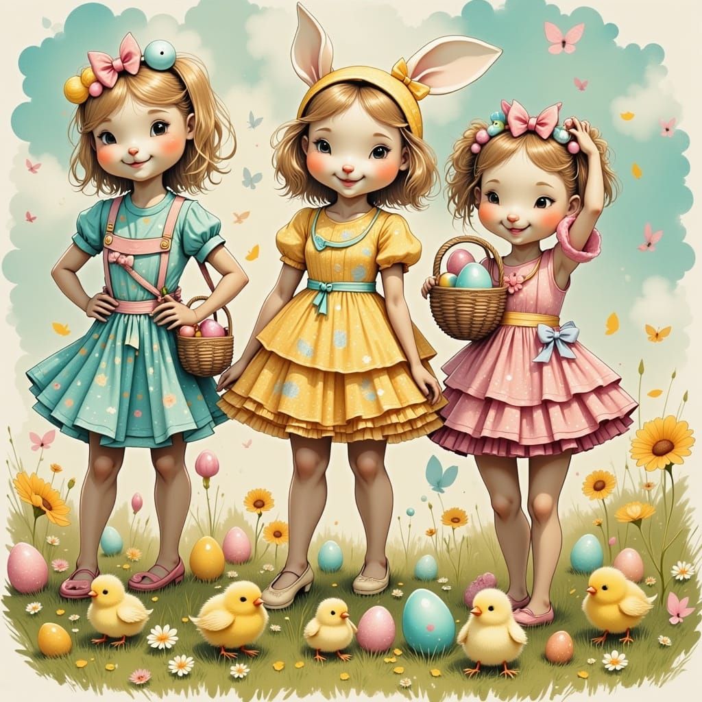 Easter Whimsy in Pastel Hues