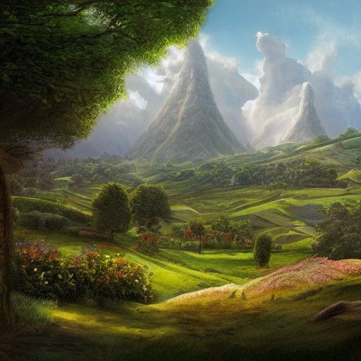 Detailed Matte Painting of The Shire