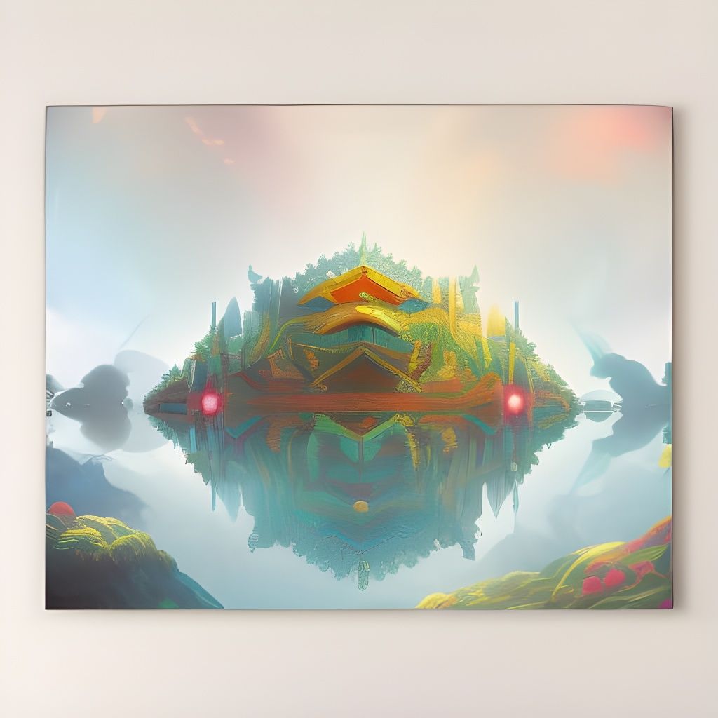 Psychedelic Non-Euclidean Abstract Color Symphony