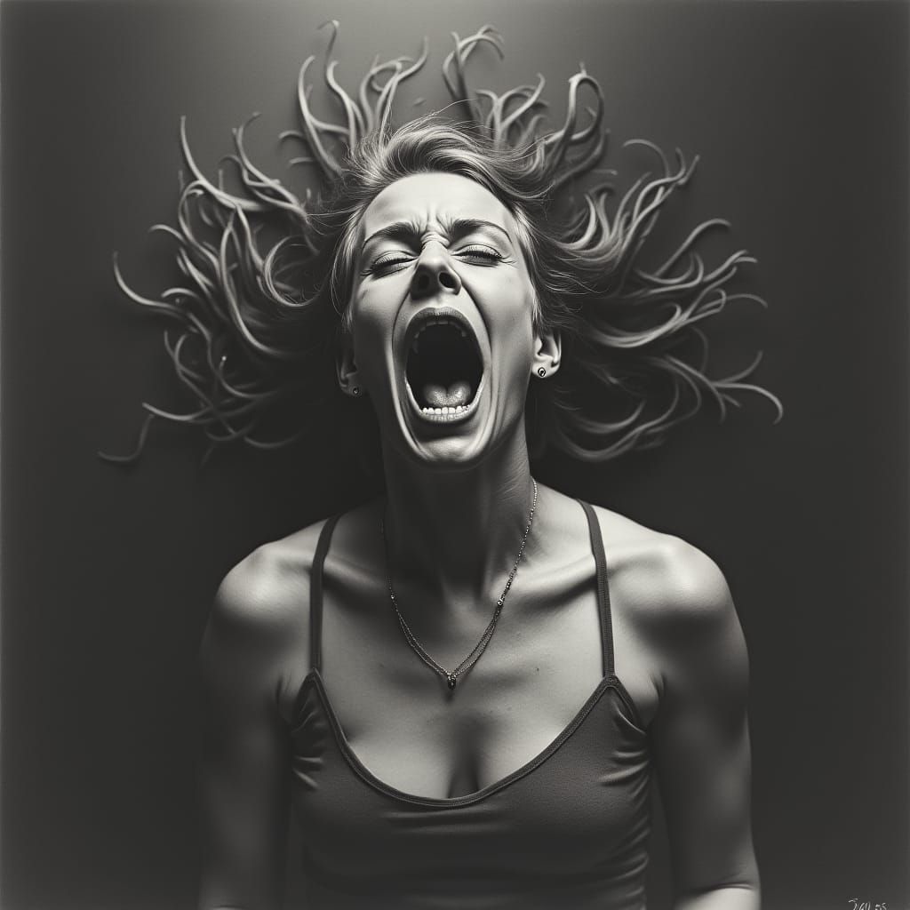 Screaming Figures Expressing Betrayal and Lost Trust