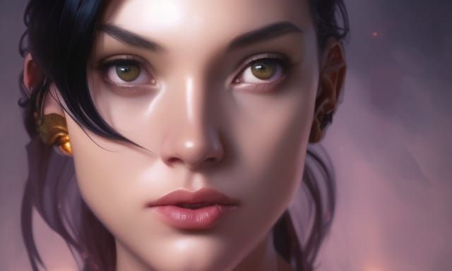 Hyperdetailed Portrait in Dynamic Lighting, 8K Resolution