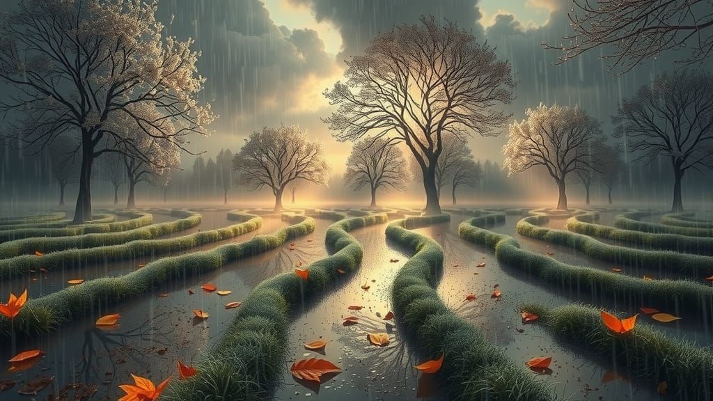 Gentle Nature Scene with Autumn Touches