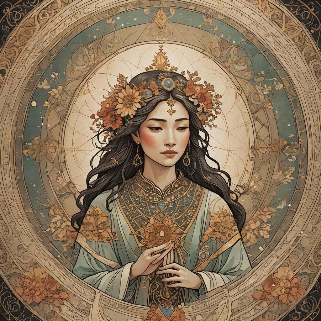 Hyperdetailed Charcoal Drawing: Inner Self and Love