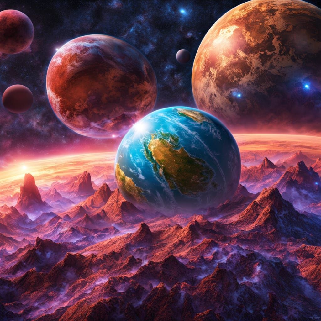 Galactic Hospice: Vibrant Cosmic Oasis