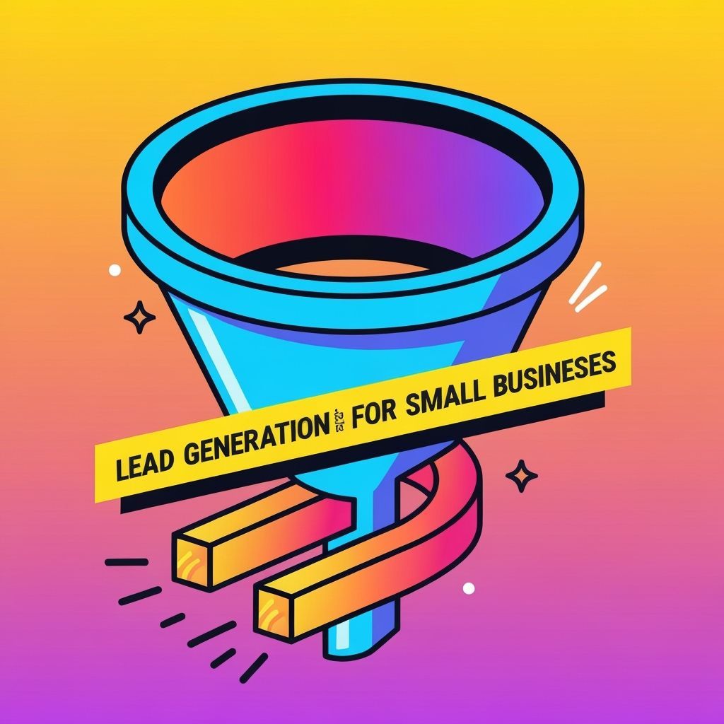 Lead Generation Funnel Magnet Illustration