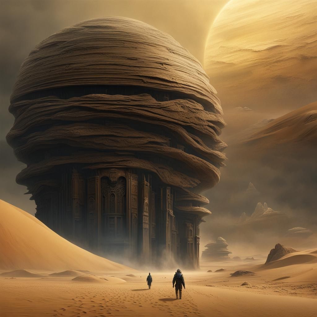Epic Cinematic Dune Digital Matte Painting
