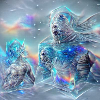 Ymir in Frozen Niflheim: Cosmic Holographic Illustration