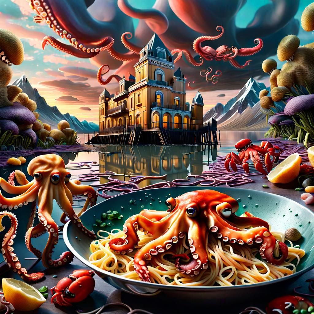 Spaghetti Lake: A Marine Fantasy in Digital Art