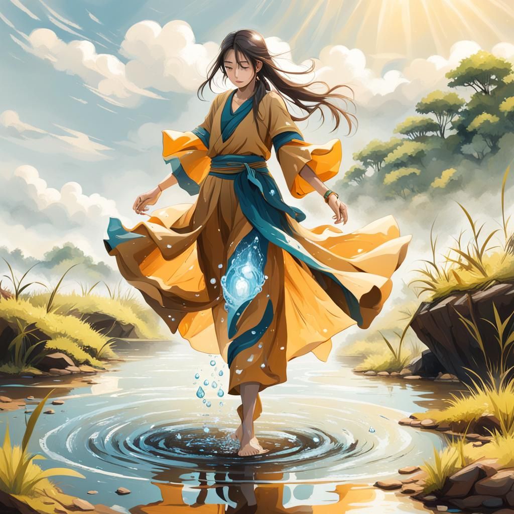 Girl with Water Powers Walks on Land