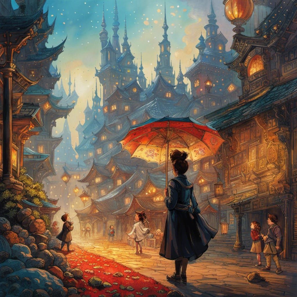 Anime Mouse Isekai Character in Watercolor Style