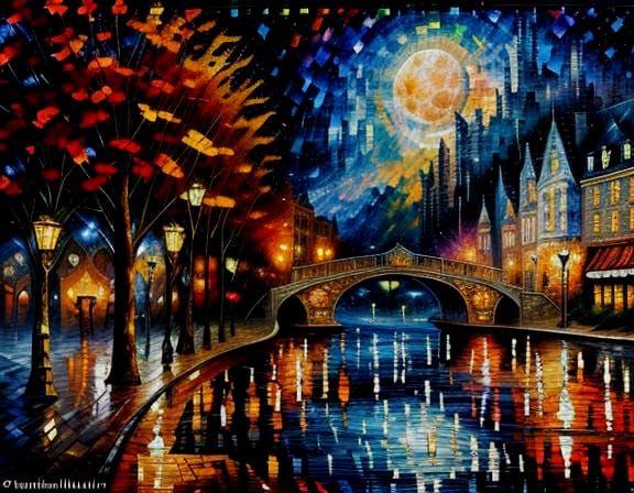 Magical Mosaic in Luminist Style