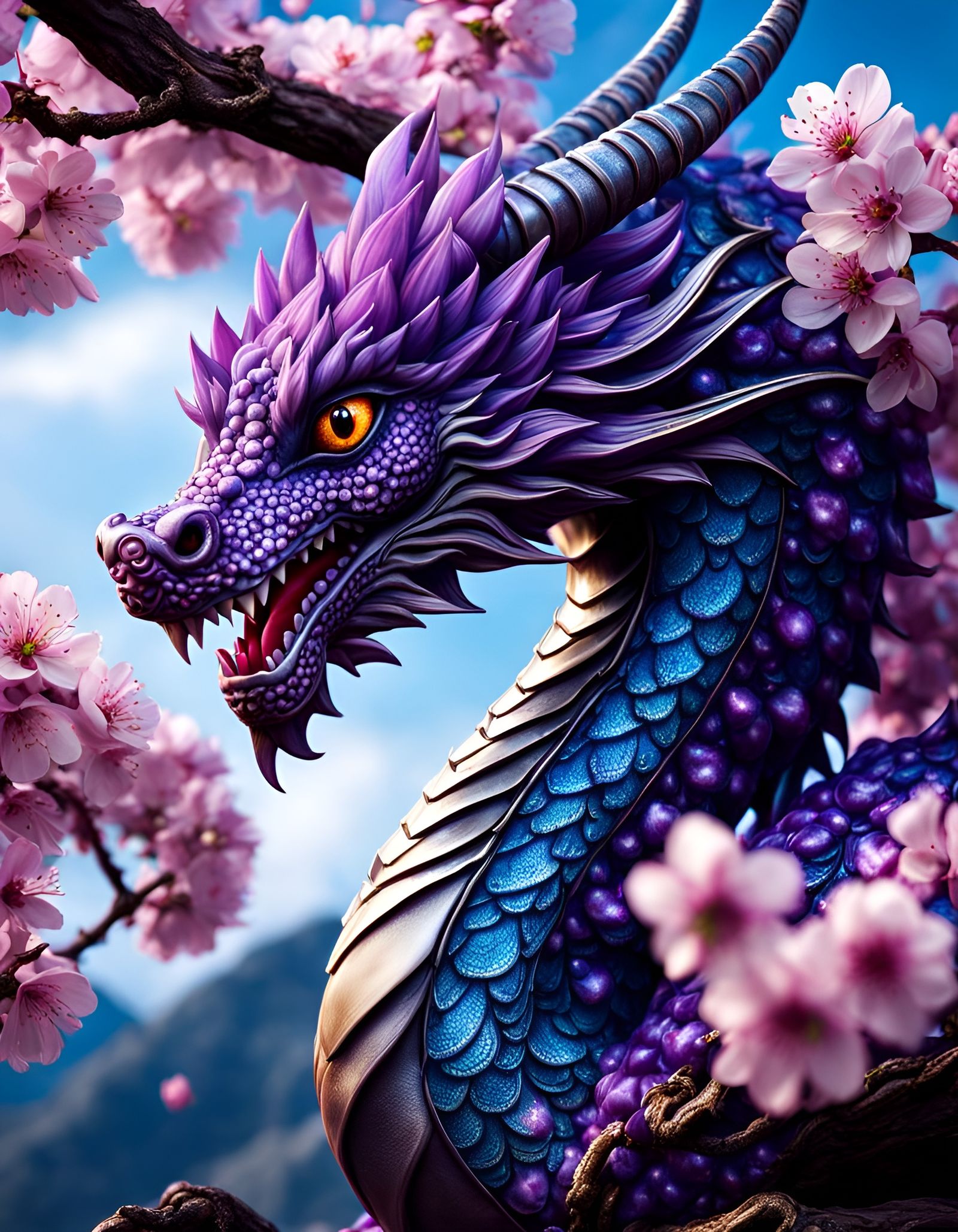 Cherry Blossom 🌸 Dragon