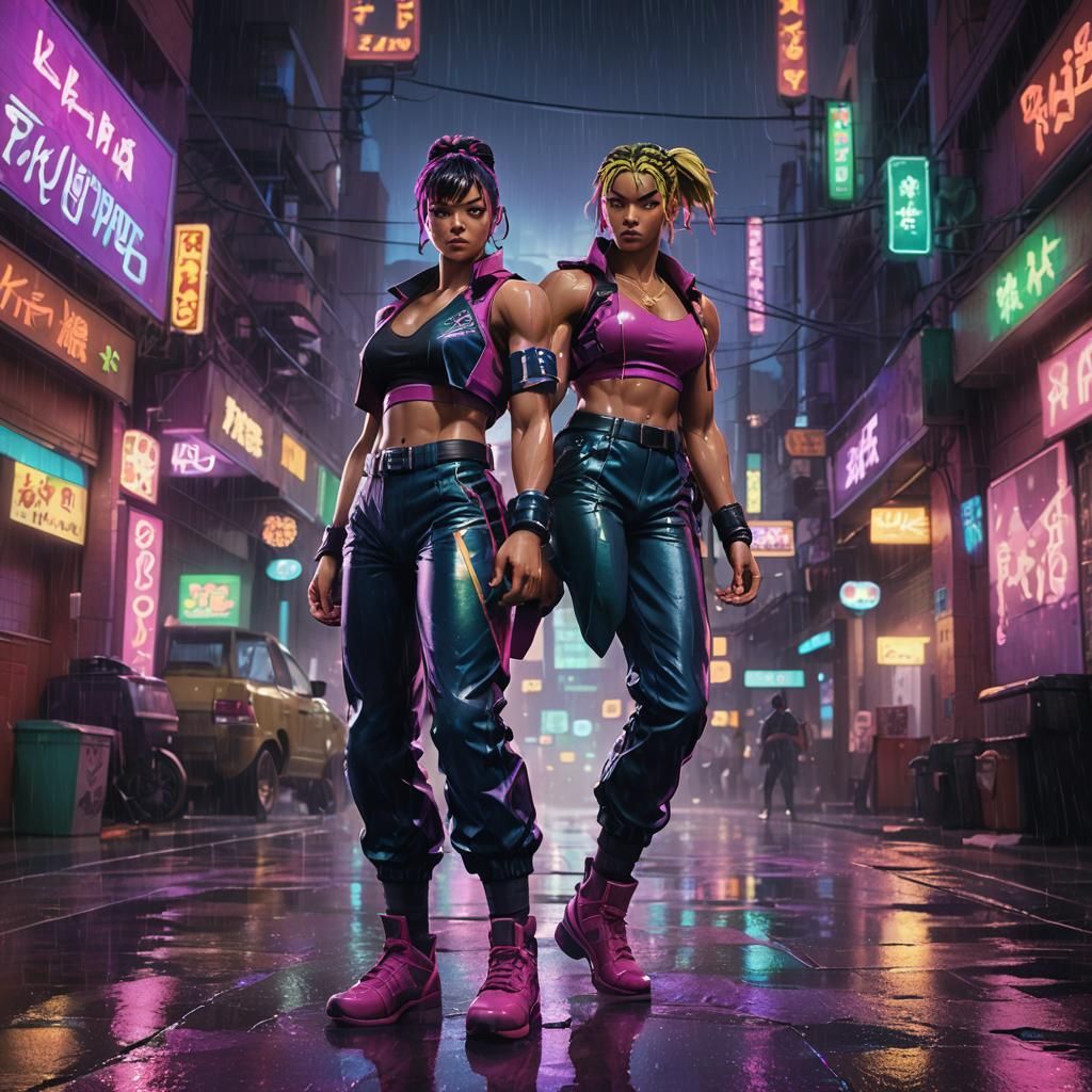 Victorious Street Fighter Lala in Neon Vegas Alley