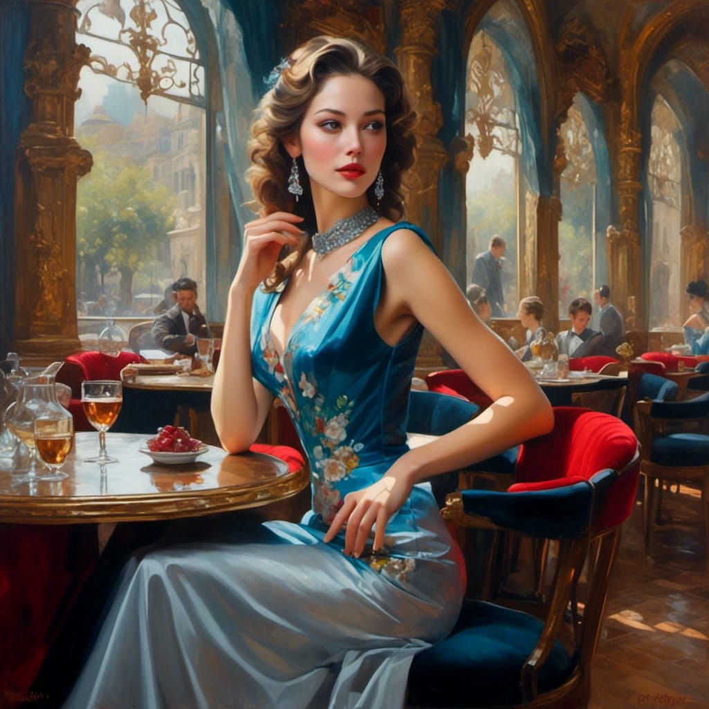 Hyperrealistic Woman with Crystalline Features