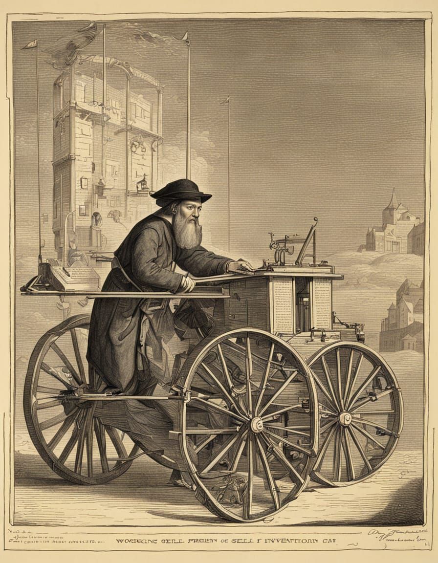 Leonardo da Vinci Designs Revolutionary Self-Propelled Cart