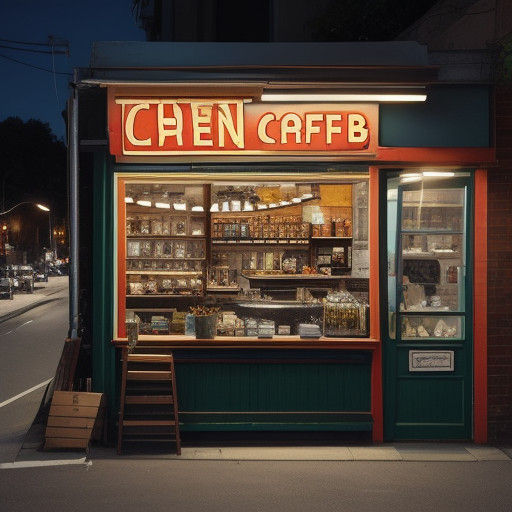 Cyberpunk Cityscape Lit Up by Neon Lights