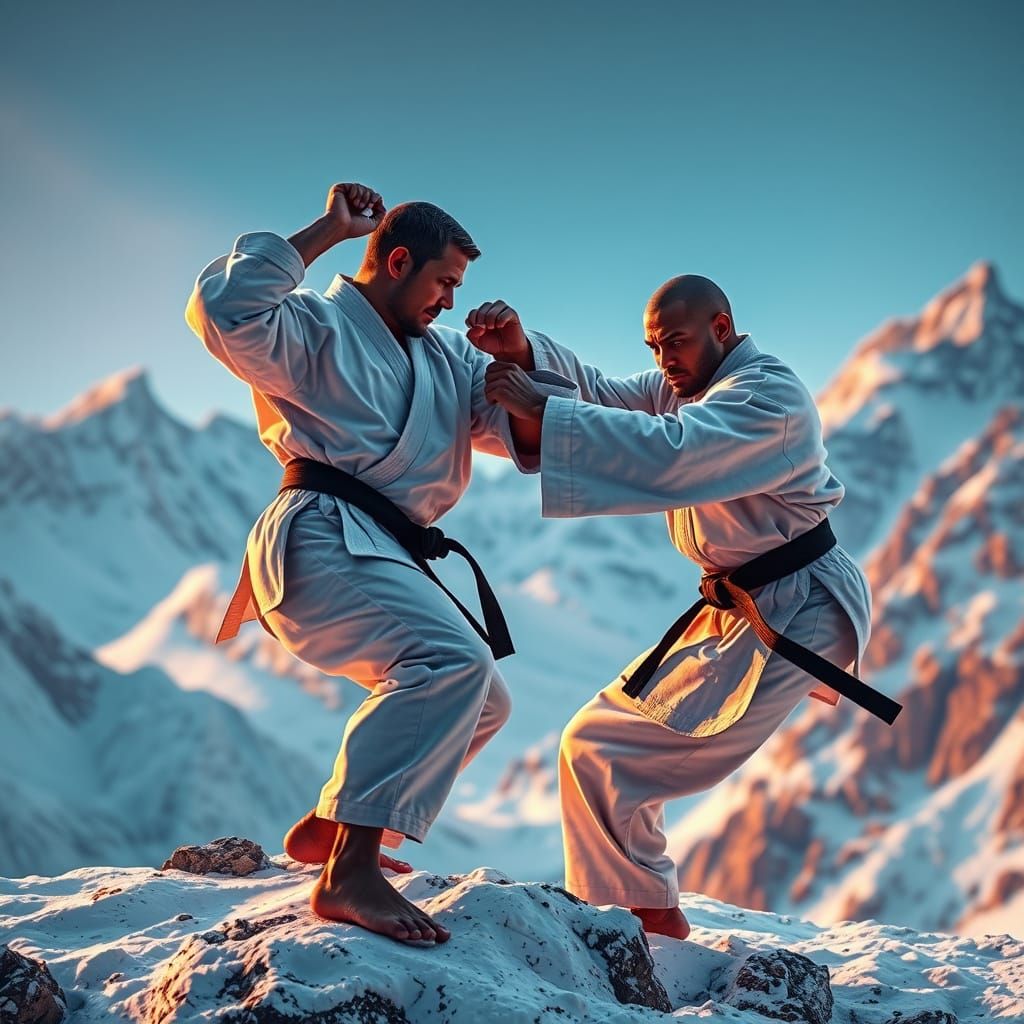Karate Master Breaks Board on Himalayan Peak