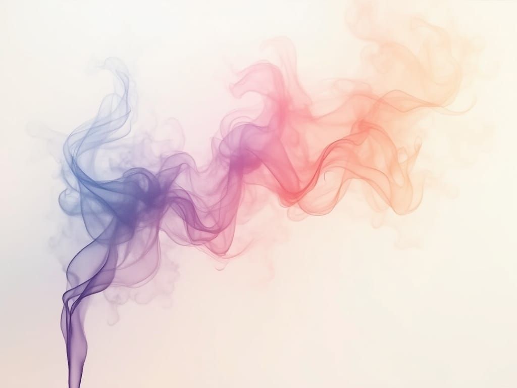 Whimsical Pastel Smoke Scene