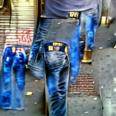 AI Generated NYPD Blue Jeans Concept