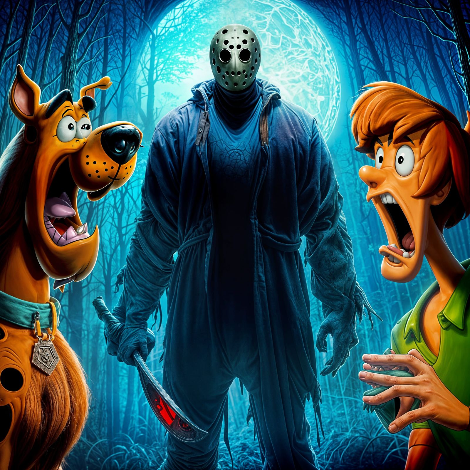 Scooby and Shaggy's Terrifying Jason Voorhees Encounter