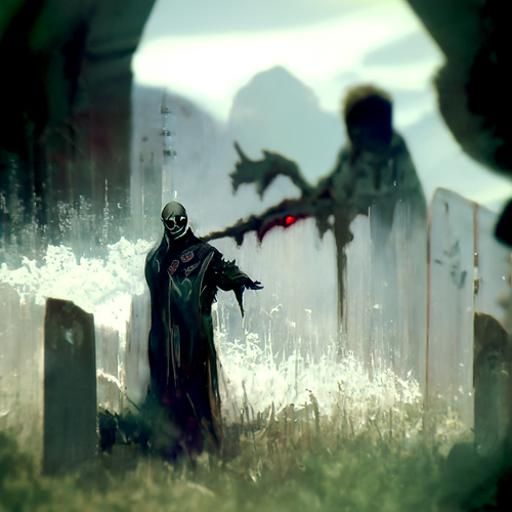 Sinister Hand Reaching from Grave