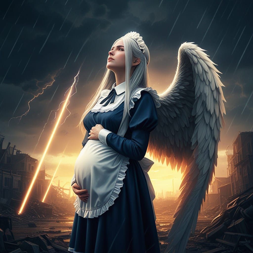 Angel in Ruins: Hyper-Realistic Live-Action Photography