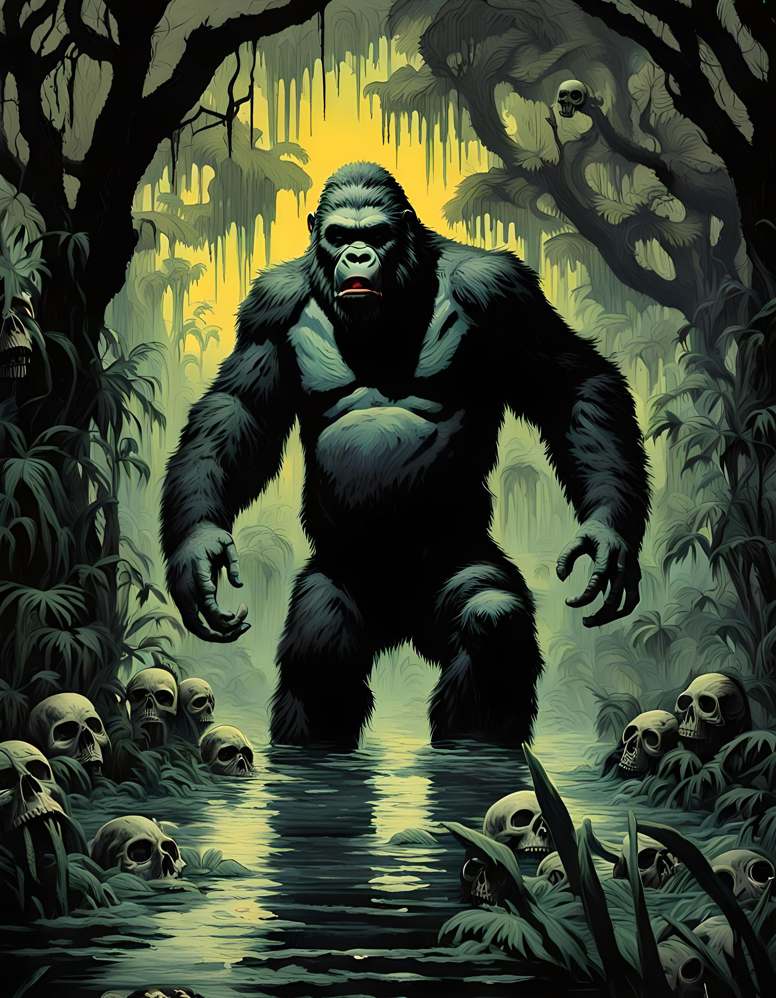 King Kong in Overgrown Mangrove Swamp