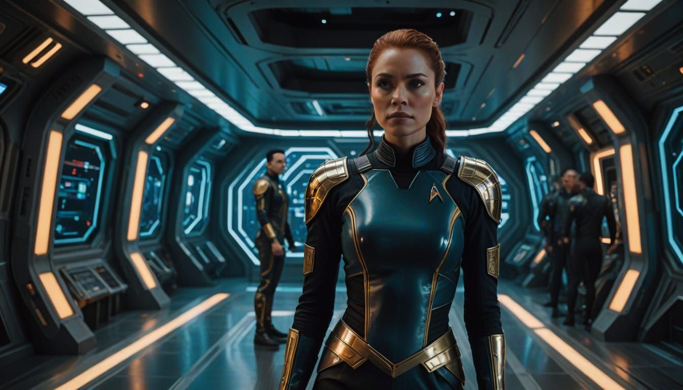 Futuristic Royal Couple Embodies Epic Sci-Fi Drama