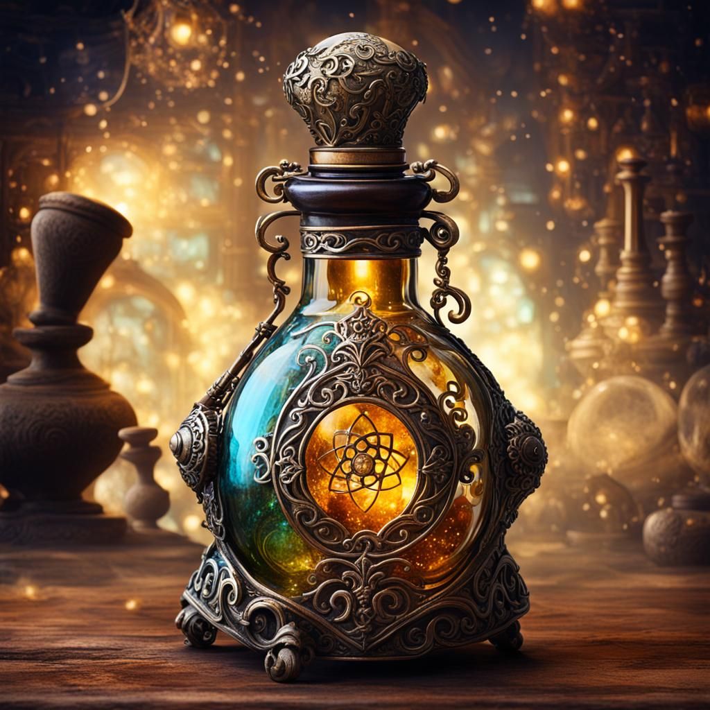 Fantastical Alchemist's Lab with Magic Potion