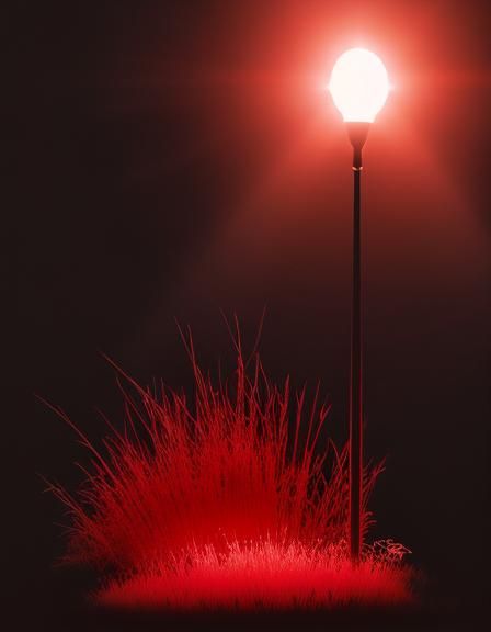 Backlit Brush in Red Harmony