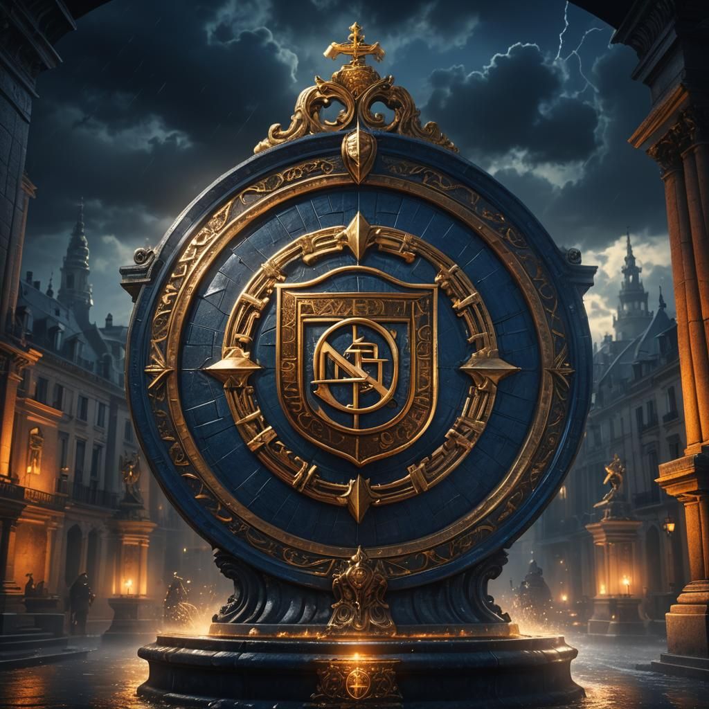 Mystical Madrid Logo on Ornate Pedestal