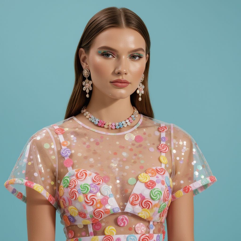 Glitter Jewelry and Candy on Auspicious Model