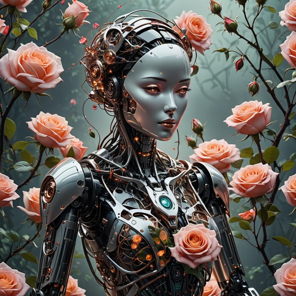 Technology Meets Nature: A Robotic Rose