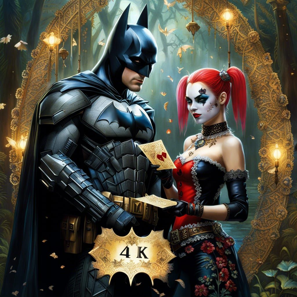 Batman and Harley Quinn Celebrate 4K Followers