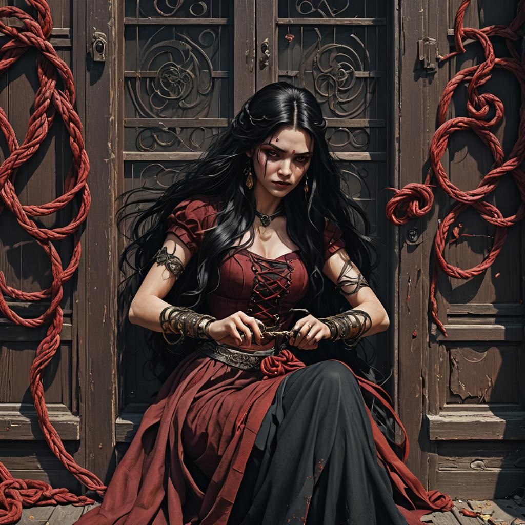 Bess: The Landlord's Daughter in a Detailed Matte Painting