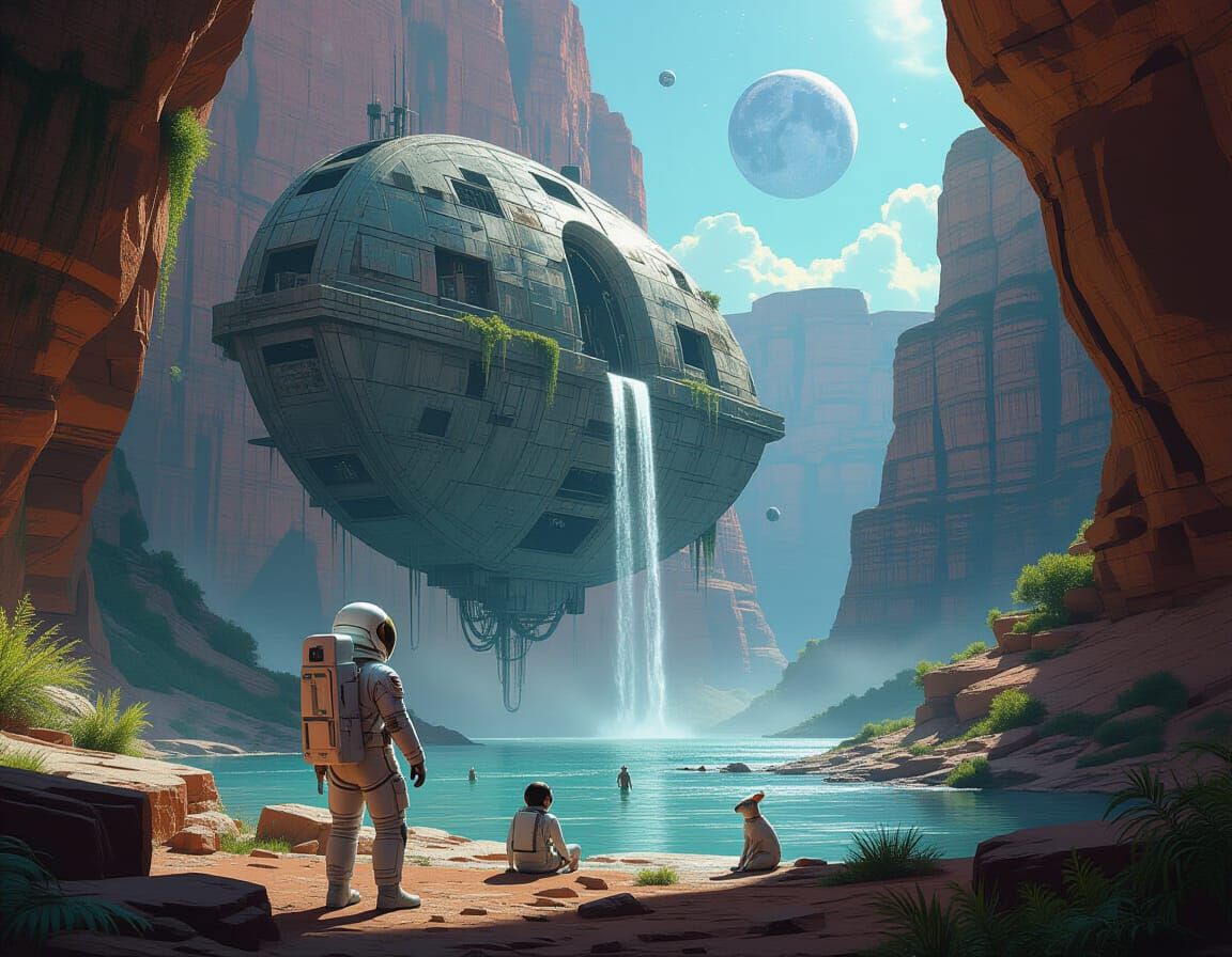 Astronaut Discovers Alien City Ship in Deep Space