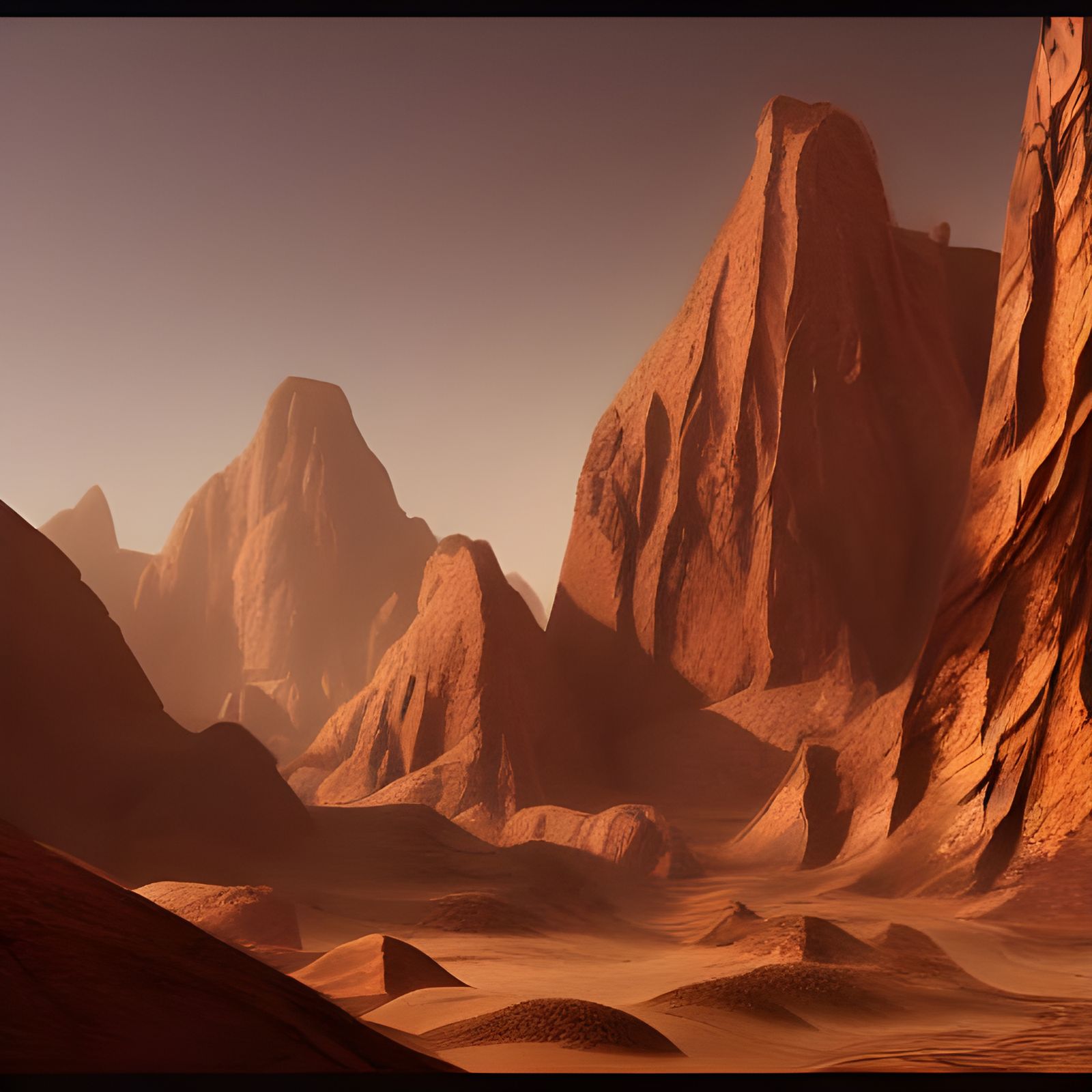 Forest Transforms to Desert: Detailed Matte Painting