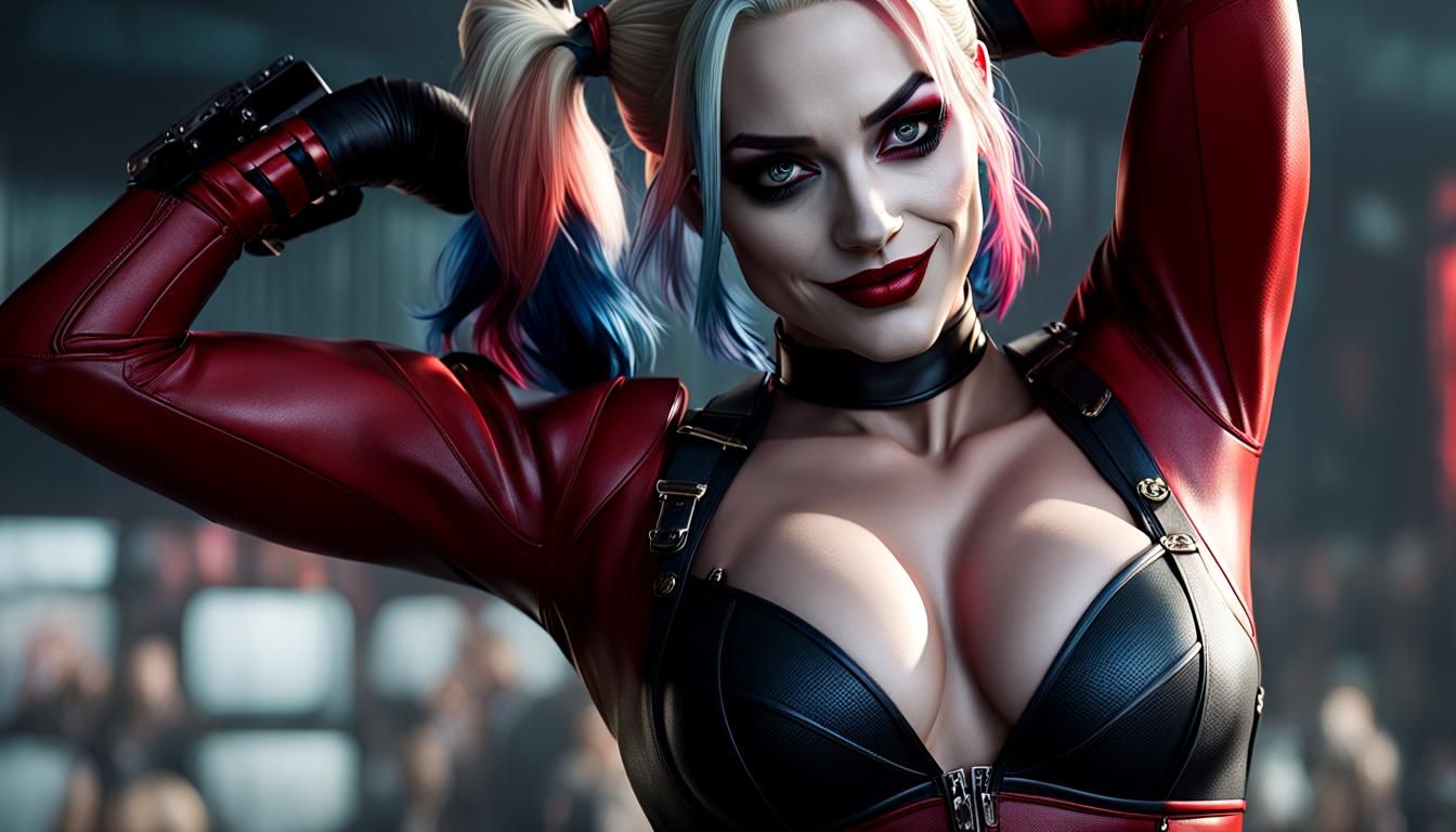 playful Harley Quinn