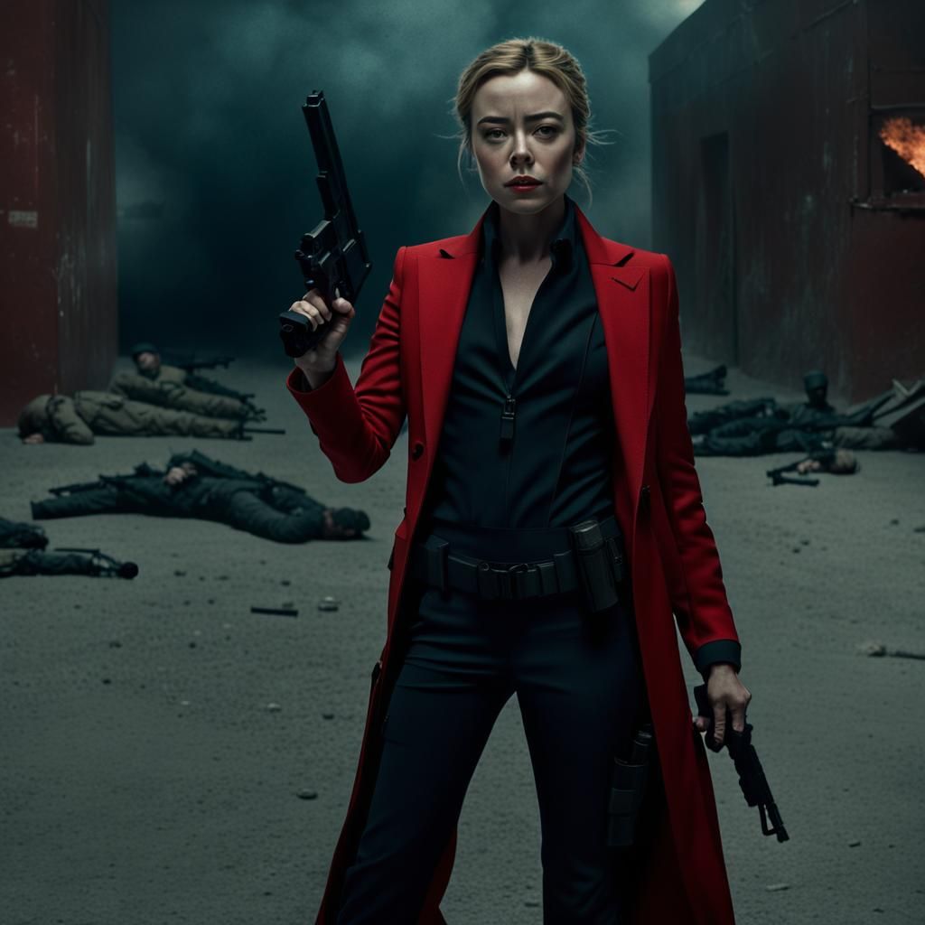 Sicario in Red Suit: Cinematic Digital Matte Painting