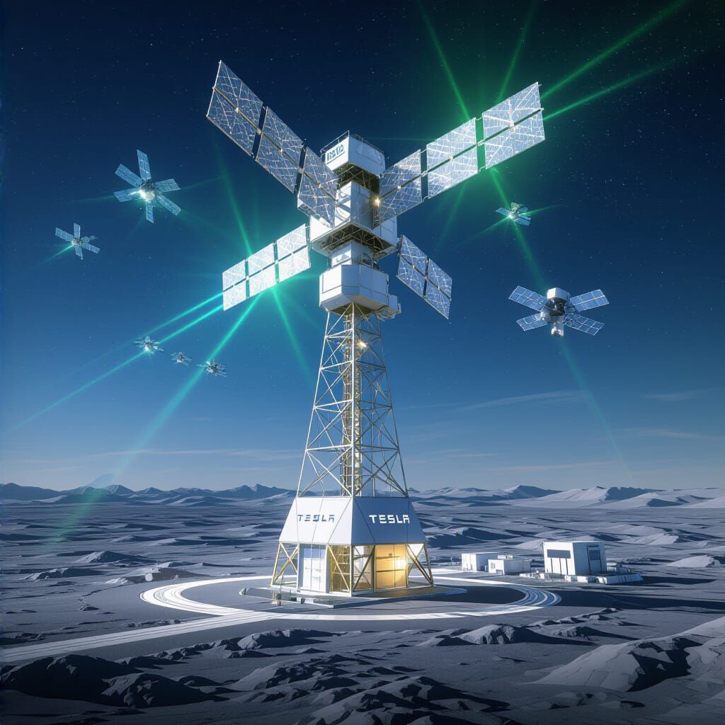 AI Generates Tesla Satellites and Earth Energy Systems