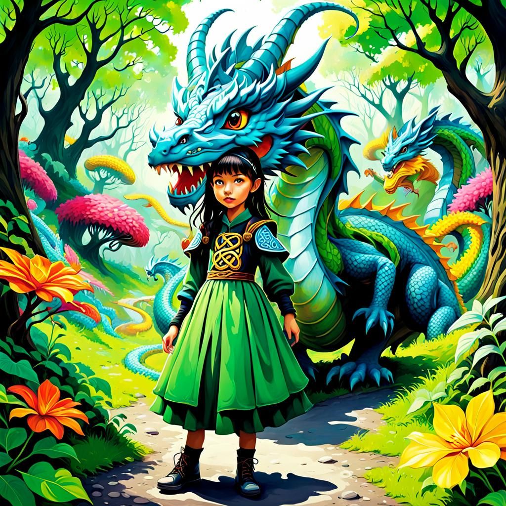 The girl and her dragon