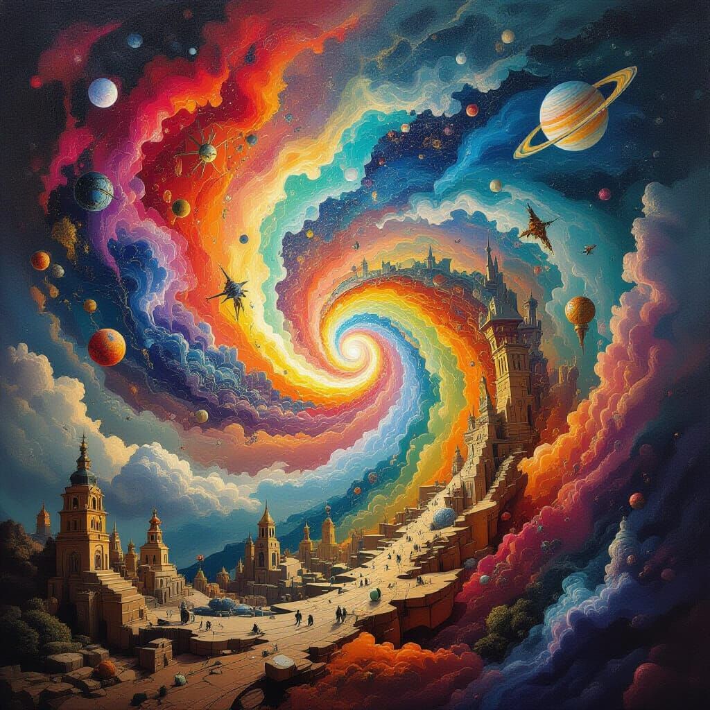 Surrealist Explosion of Objects and Concepts