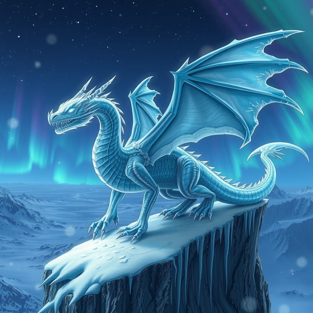 Majestic Ice Dragon
